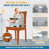 Orzbow Foldable Toddler Booster Seat Dining Chair Grey 6-36m 15kg view 2