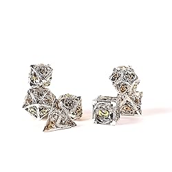 AncientDeer 7pcs Metal Dice Set D&D, Unique New