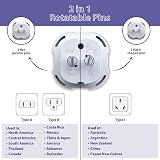TechMax UK to US Plug Adaptor Pack of 5 Type G to A B Universal Travel Adapter view 4