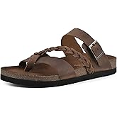 WHITE MOUNTAIN Women's Hazy Braided Signature Comfort-Molded Footbed Sandal