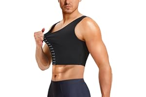 TAILONG Mens Compression Corset Vest Hide Gynecomastia Chest Binder Tank Top Faja para Hombre