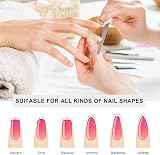 Yedtreg 4pk Metal Nail Files Sapphire Grit for Gel Acrylic Natural Nails view 3