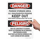 SmartSign Plastic Sign, Legend "Danger: Poison