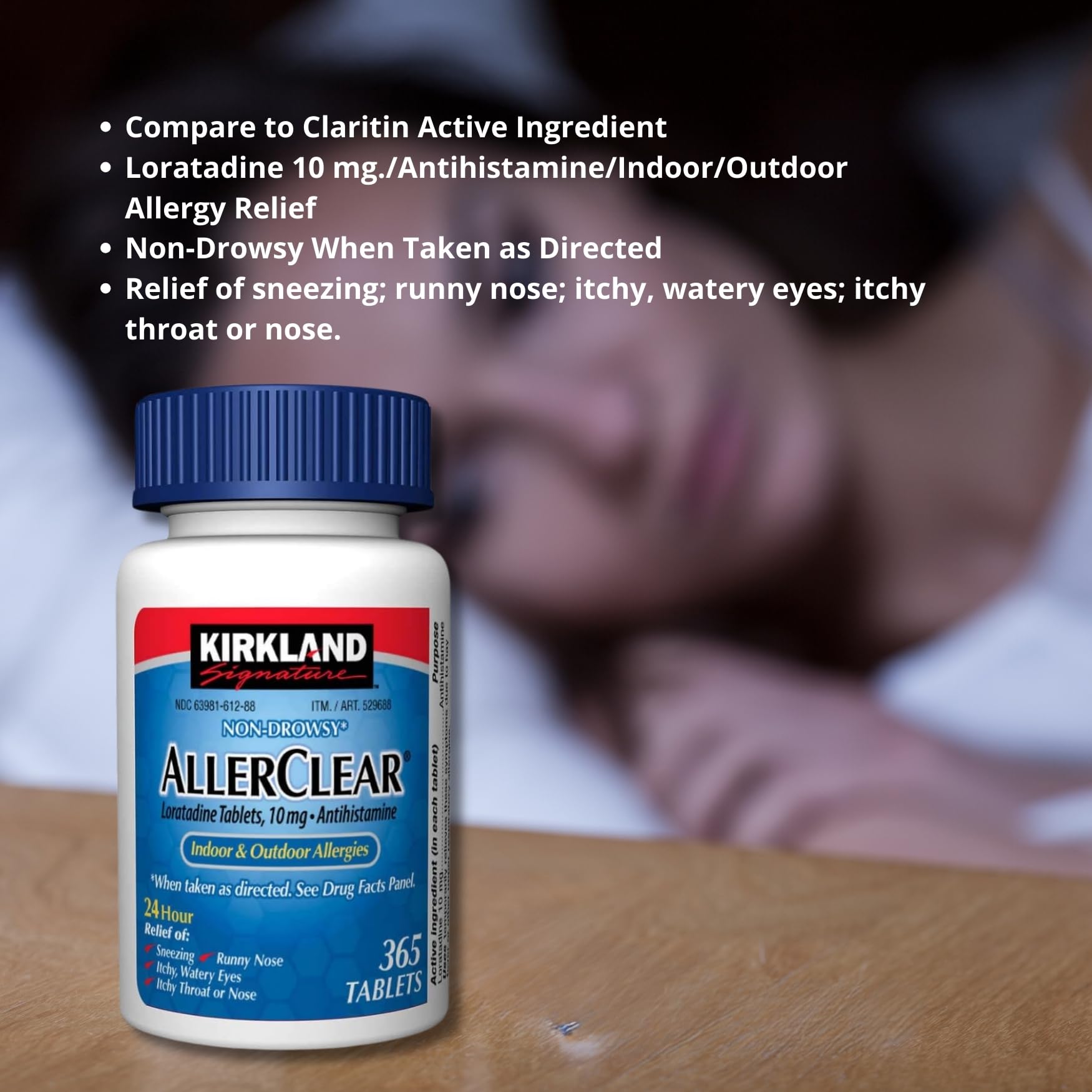 Kirkland Signature AllerClear, 365 Tablets (2 Pack)
