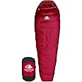 Hyke & Byke Shavano 32 F Hiking & Backpacking Sleeping Bag - 3 Season, 650FP Duck Down Sleeping Bag - Ultralight - Black - 78in - Regular