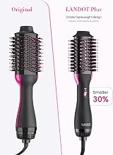 LANDOT Hair Dryer Brush 60mm One-Step Hot Air Styler 3 Heat Settings view 7