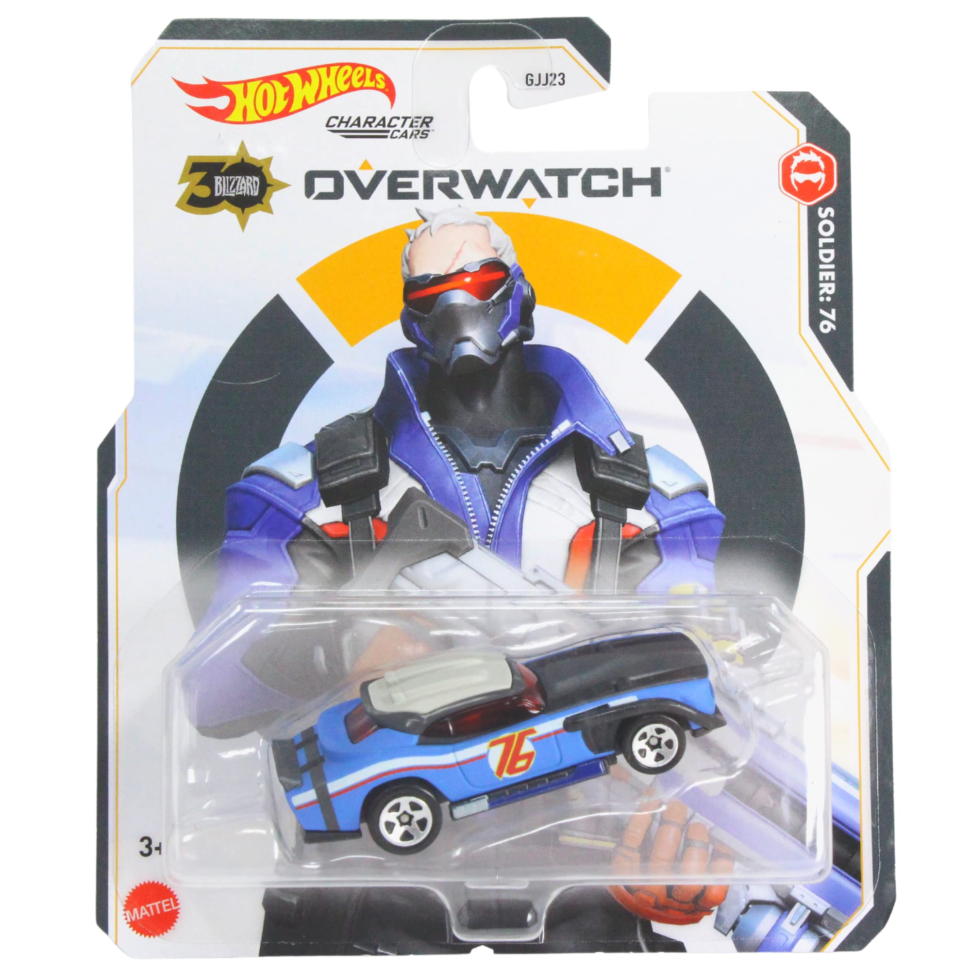 Hot Wheels Overwatch - GJJ23 1:64 Scale Diecast 30th Anniversary Character Cars - Soldier 76