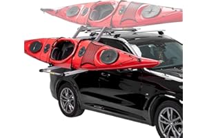 TOOENJOY Heavy-Duty Kayak Lift Assist Roof Rack, 100 LBS Capacity Kayak Canoe Rooftop Loader, Elevating Assist System for Easy Loading