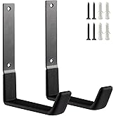 SINCHEEWAY Heavy Duty Wall Hooks, Utility Hooks, Tool Organizer - Large Steel U Hooks for Garage & Garden, Hose Hanger (2 Pack)