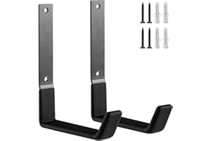 SINCHEEWAY Heavy Duty Wall Hooks, Utility Hooks, Tool Organizer - Large Steel U Hooks for Garage & Garden, Hose Hanger (2 Pack)