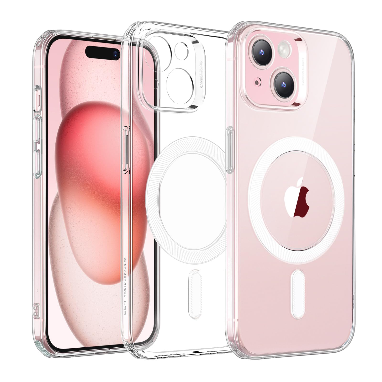 Photo 1 of ESR for iPhone 15 Plus Case, Compatible with MagSafe, Military-Grade Protection, Resists Yellowing and Scratches, Magnetic Phone Case for iPhone 15 Plus, Zero Series, Clear