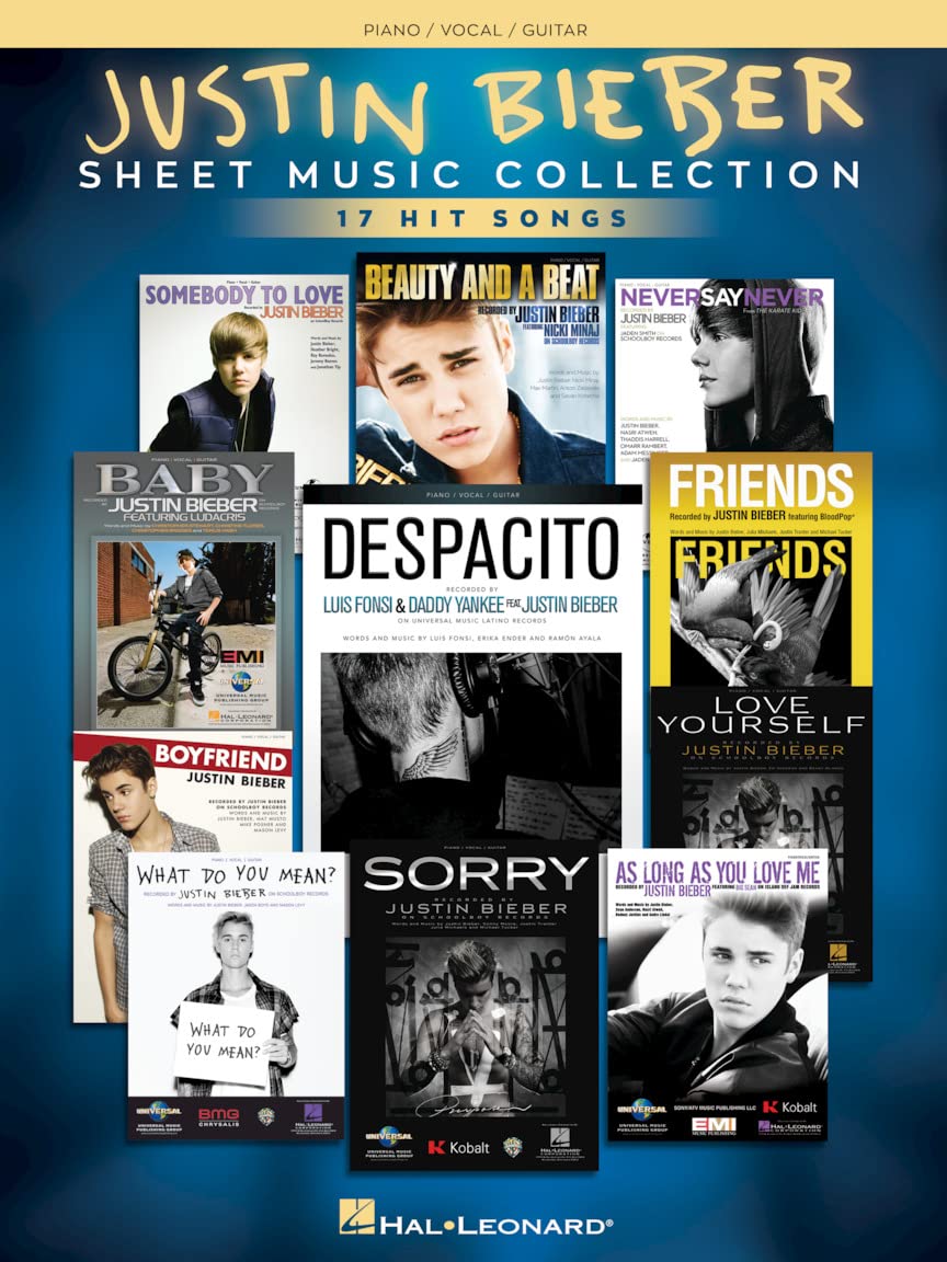Justin Biebier: Sheet Music Collection: 15 Hit Songs