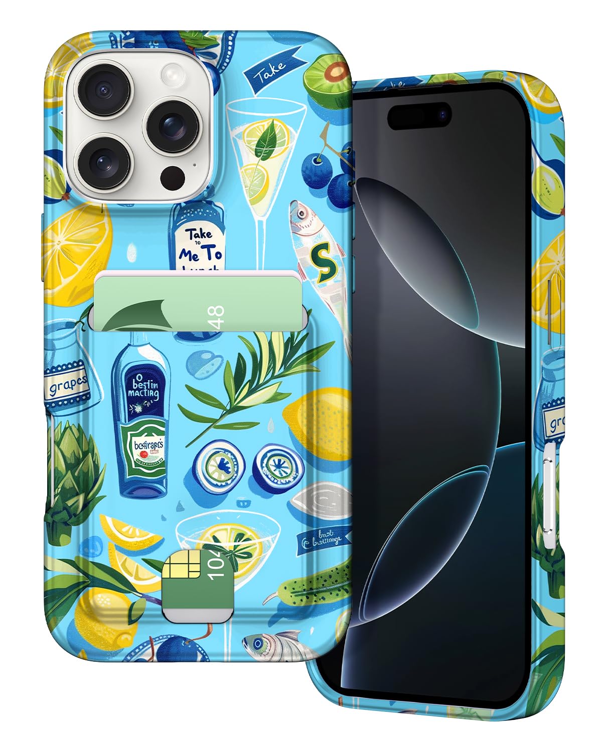 Petocase for iPhone 16 Pro Wallet Case Card Holder