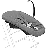 Stokke Tripp Trapp Newborn Set, Convert Chair into Infant Seat, Anthracite | For Newborns Up to 20 lbs - Cozy, Safe &amp; Simple to Use - Compatible with Chairs After May 2003