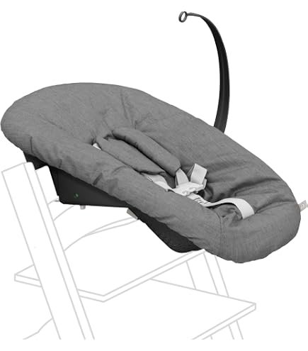 Amazon.com : Stokke Tripp Trapp High Chair with Newborn Set and Tray, Black/Anthracite