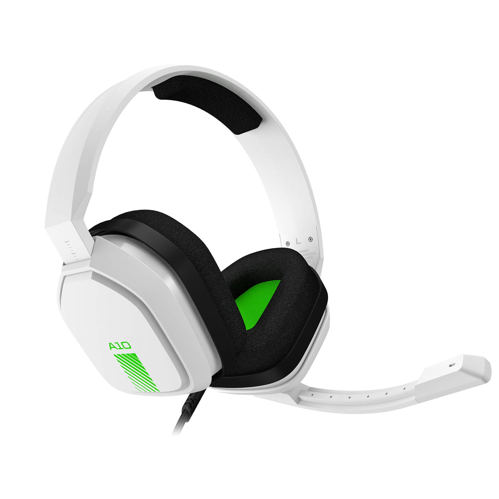 ASTRO Gaming A10 Wired Gaming Headset, Lightweight and Damage Resistant, ASTRO Audio, 3.5mm Audio Jack, for Xbox Series X|S, Xbox One, PS5, PS4, Nintendo Switch, PC, Mobile - White/Green