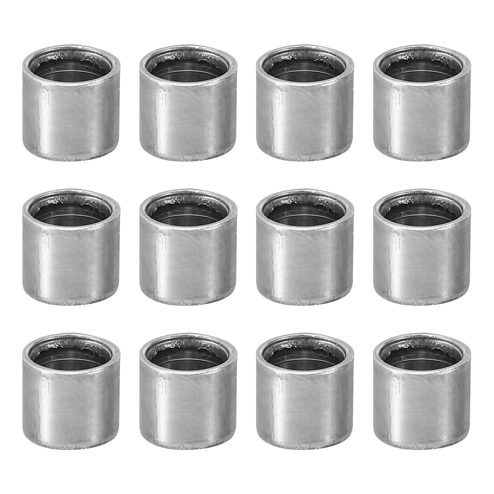 PATIKIL M6 Steel Spacers, 24 Pcs Metal Spacers Steel 6mm ID x 8mm OD x 8mm L Carbon Steel Spacer Screw Standoff Round for 1/4in or M6 Screw Bolts