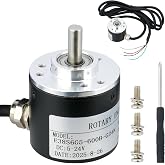 QSYZAIL 600 P/R Incremental Optical Rotary Encoder A/B Quadrature 6 mm Shaft 5-24 V 600 PPR