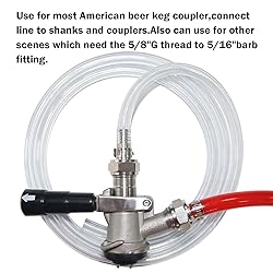 LitKiwi 4PCS Keg Coupler Barb Connector,Stainless