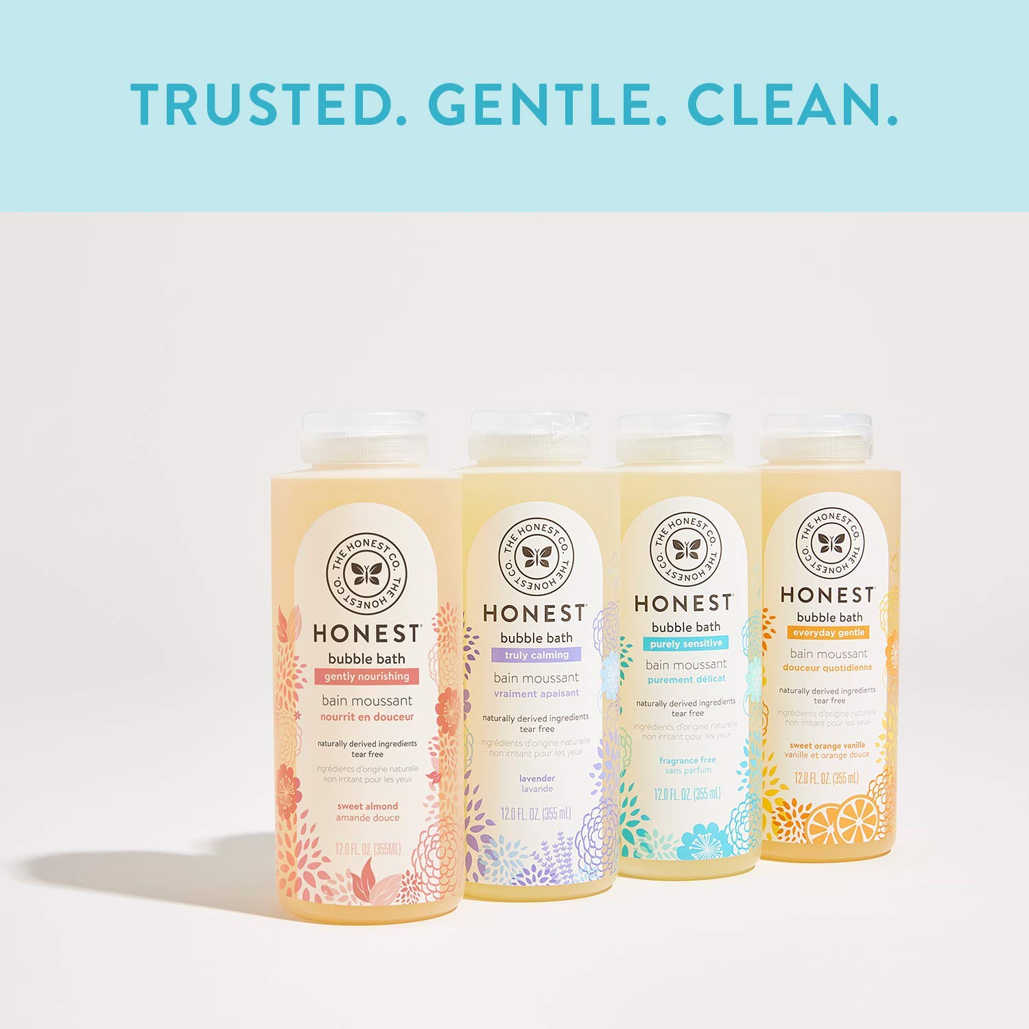 The Honest Company Truly Calming Lavender Bubble Bath Tear Free Kids Bubble Bath Naturally Derived Ingredients & Essential Oils Sulfate & Paraben Free Baby Bath 12 Fl. Oz.: Health & Personal Care
