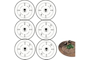 6 PCS Objective Point Marker Disc Gaming Accessory Compatible with 40K Warhammer/ War Game (Miniatures not Included, Black Co