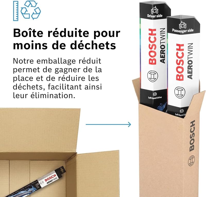 Bosch Aerotwin eA 012 S Jeu de 2 Balais d'essuie-glaces - 500 mm / 360 mm