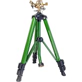 Orbit Tripod Zinc Impact Sprinkler, Adjustable Height - 56667 | 360 Degree Rotating Sprinkler with Adjustable Height, Heavy-Duty Zinc, High-Pressure Nozzle for Large Lawn Coverage