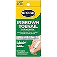 Dr. Scholl's Ingrown Toenail Pain Reliever, 0.3oz // Medicated Gel Softens Nails for Easy Trimming and Foam Ring and Bandage Protect the Affected Area White