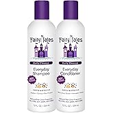 Fairy Tales Daily Cleanse Kids Shampoo and Conditioner | Sulfate Free and Dye Free for Girls and Boys | Natural Ingredients for Kids Skin, Tangle-Free Hair | Moisturizing Clean Shampoo Set