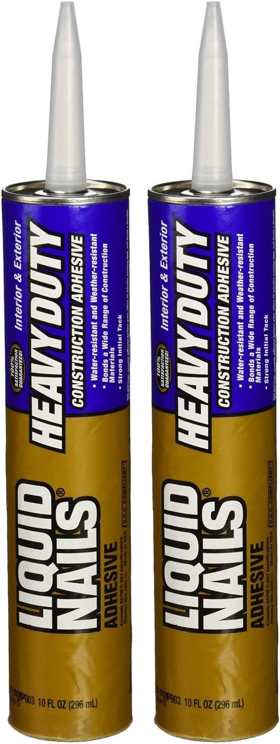 Liquid Nails LN903 2 Pack Heavy Duty Construction Adhesive, Tan