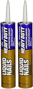 Liquid Nails LN-903 2 Pack Heavy Duty Construction Adhesive, Tan