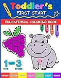 Toddler's First Start Educational Coloring Book