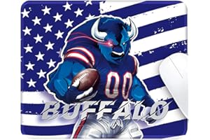 AORYALPS Buffalo City Design Mouse Pad with Stitched Edges and Non-Slip Rubber Base, Premium-Textured Mouse Pad for Laptop, Computer & PC, Gaming & Working, Waterproof Mousepad