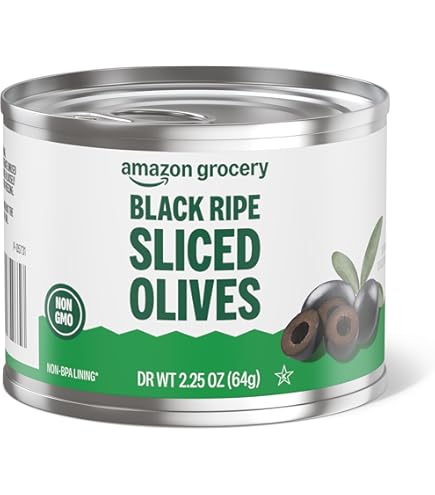 Amazon.com : Amazon Grocery, Black Ripe Sliced Olives, 3.8 Oz