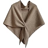 Pashmina Shawl Wraps for Women, Solid Color Knitted Scarf Cape Shawls Sweater