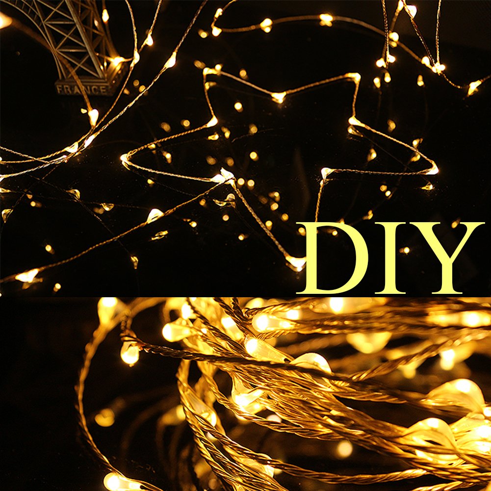 gold string lights for bedroom