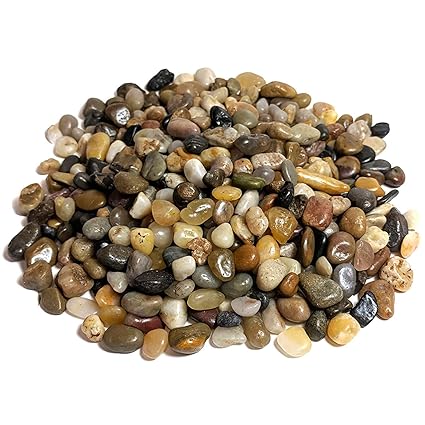 Toogoo 500g River Rocks Outdoor Decorative Stones Pebbles Large