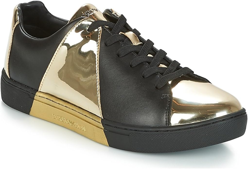armani trainers gold