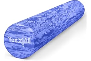 Yes4All EVA Firm Foam Roller for Back - Round Back Roller for Exercise, Yoga & Pilates 12/18/24/36 inch