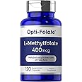 Carlyle L Methylfolate 400mcg | 120 Capsules | Vegetarian | Non-GMO, Gluten Free | Optimized and Activated Methyl Folate | by Opti-Folate