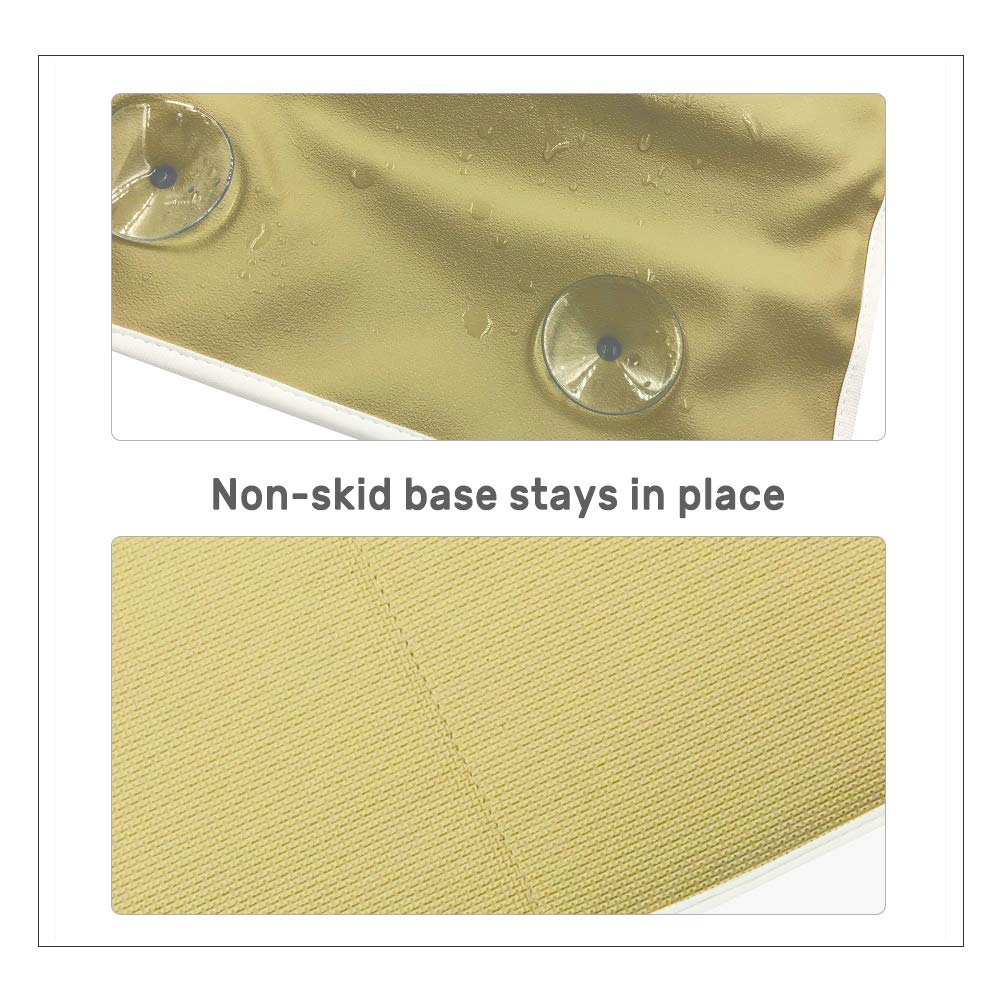 Bath Kneeler with Elbow pad Rest Set, Bathing Kneeler Pad Bathtub Kneeling Waterproof Pad Set for Infant, Baby Shower Gift