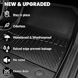 Auxko All Weather Floor Mats Cargo Mat Back Seat