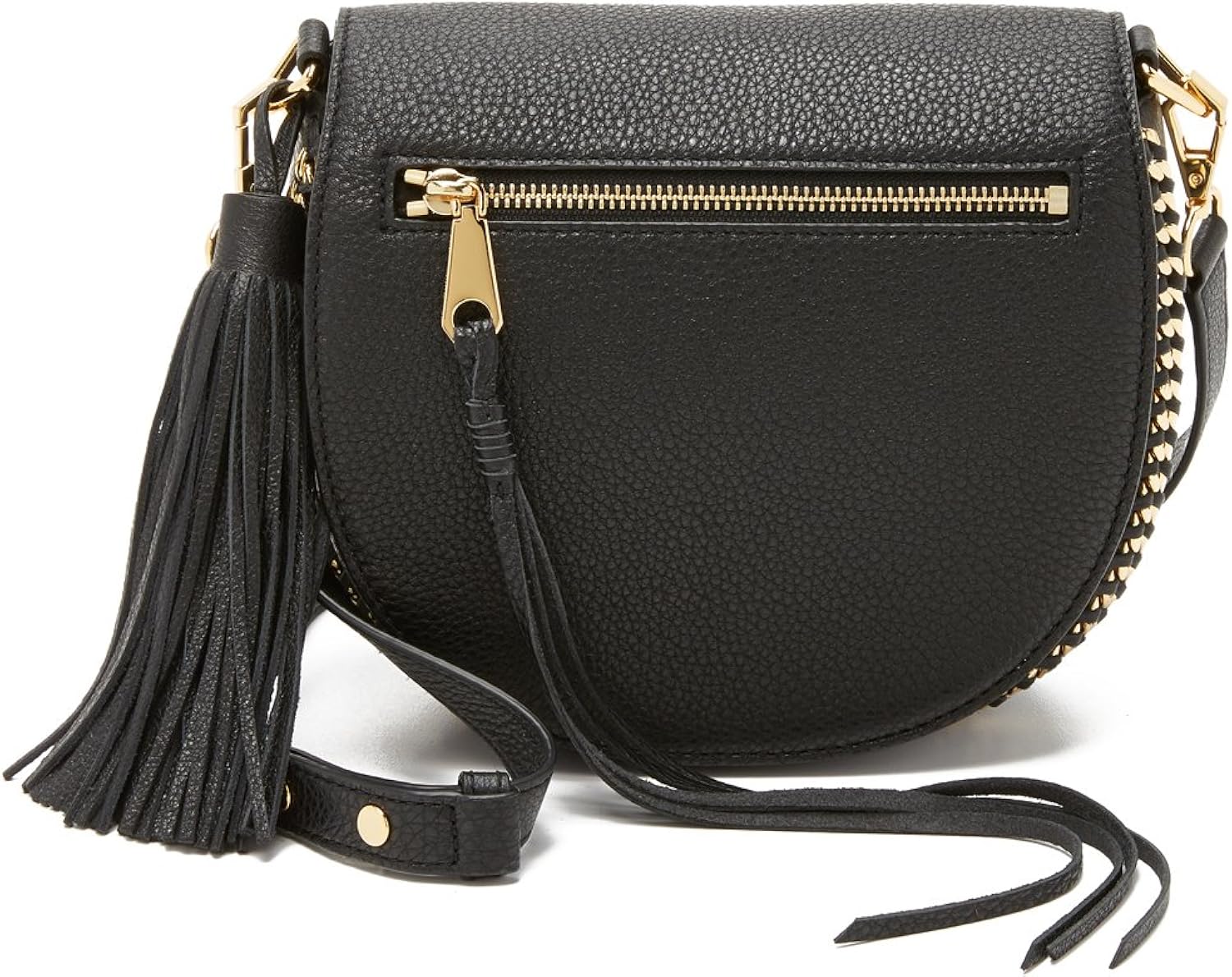 Buy Rebecca Minkoff Saddle Bag Shoulder Bag, Black, One Size at Amazon.in