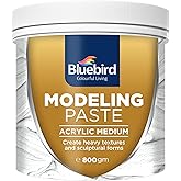 Bluebird Professional Thick Modeling Paste 571ML / 28.2Oz - High Density, Acrylic Medium - for Texture and Thickness, Dimensi