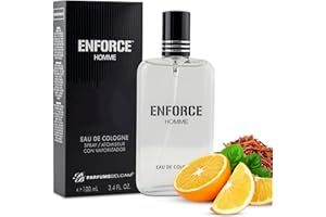 PB ParfumsBelcam Enforce Homme Eau de Toilette Spray for Men – Long-Lasting Woody Sandalwood Fragrance with Citrus & Musk, Masculine Cologne, Affordable Luxury, Daily Signature Scent - 3.4 Fl Oz