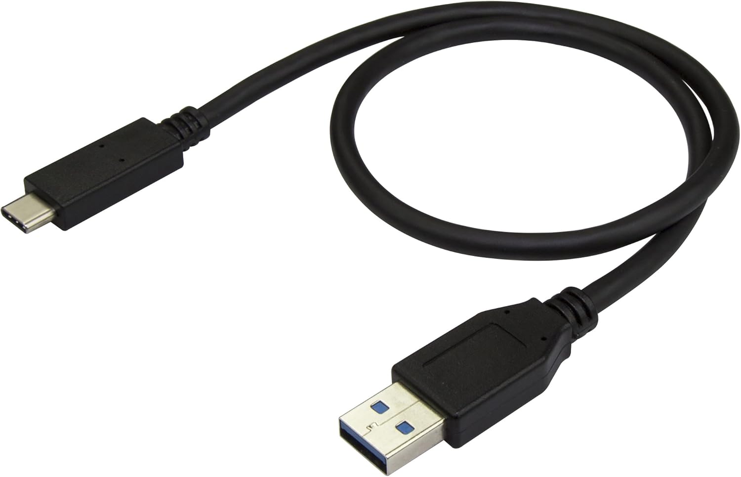 StarTech.com 0.5m USB-A to USB-C Cable - M/M - USB 3.1 (10Gbps), Black, 2 ft / 50cm - Image 4