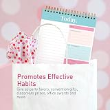 Sweetzer & Orange S&O Daily Planner Notepad Teal 52 Page Undated Coiled view 6