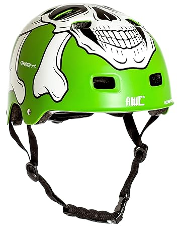 AWE® MEET YOUR MAKER™ BMX Helm Grün 55-58cm FREIES 5 JAHR CRASH ERSATZ *