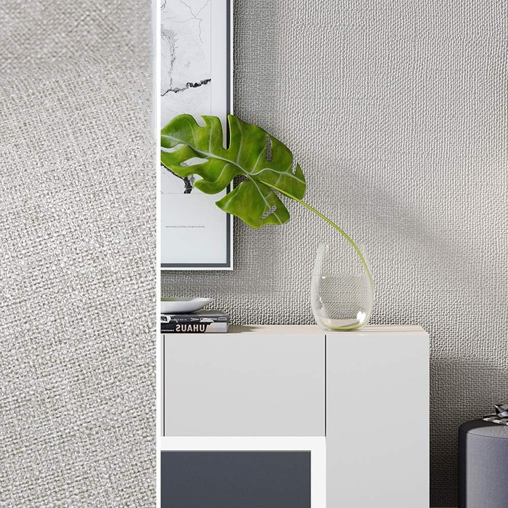 Lctcbz Japanese Linen Wallpaper Solid Color Wallpaper Detachable And Waterproof Home Design Living Room Bedroom Kitchen And Bathroom Decoration Grey Brown Color B Amazon Co Uk Diy Tools