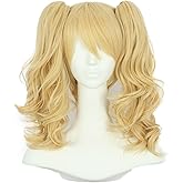 karlery Adult Women's Long Ponytail Blonde Wig Lolita Clip In Thick Claw Drawstring Halloween Costume Pigtail Wig Anime Cosplay Wig